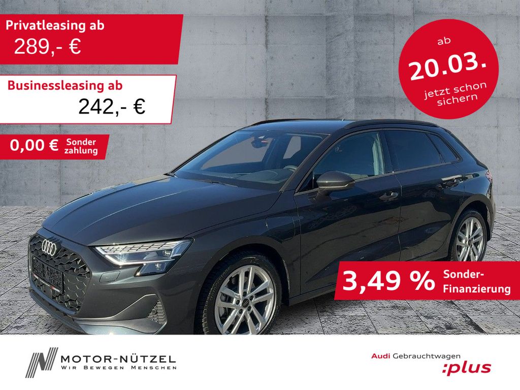 Audi A3 Sportback 40 TFSI e S-TR LED+NAV+2xPDC+GRA+17