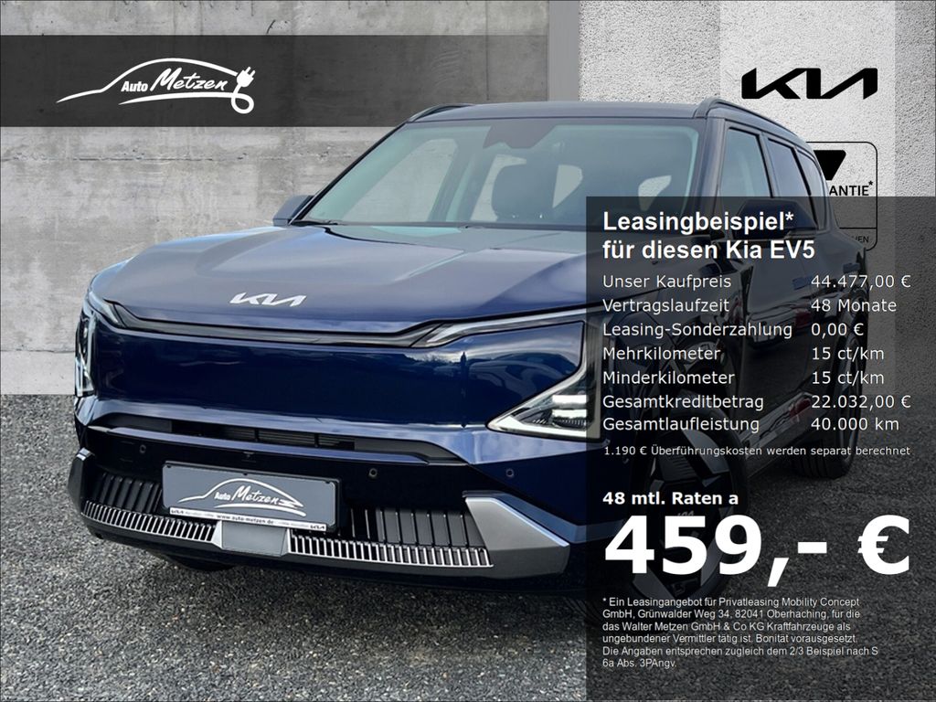 Kia EV5 81,4 kW/h Earth P3/P4/P6 StandHZG Navi Digit