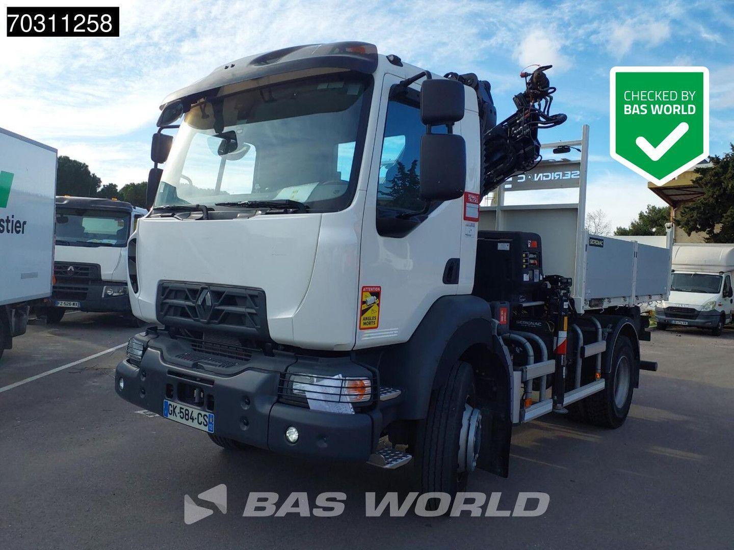 Renault D 280 4X4 HIAB X-HIDUO 118 Kran Crane Tipper Aut