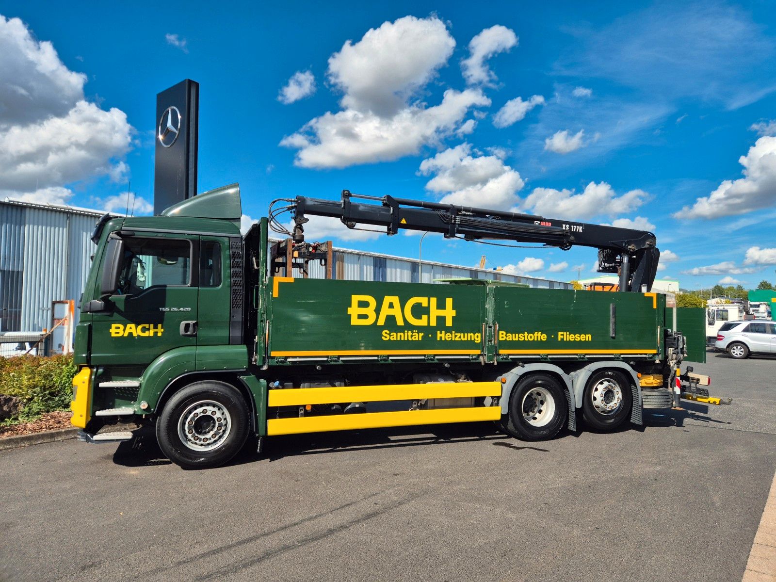 Fahrzeugabbildung MAN TGS 26.420 6x2-4 LL Hiab 177K PRO 2 Stück