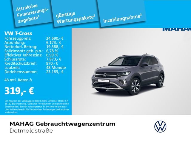 Volkswagen T-Cross 1.0 TSI STYLE Navi LED AppConnect DSG