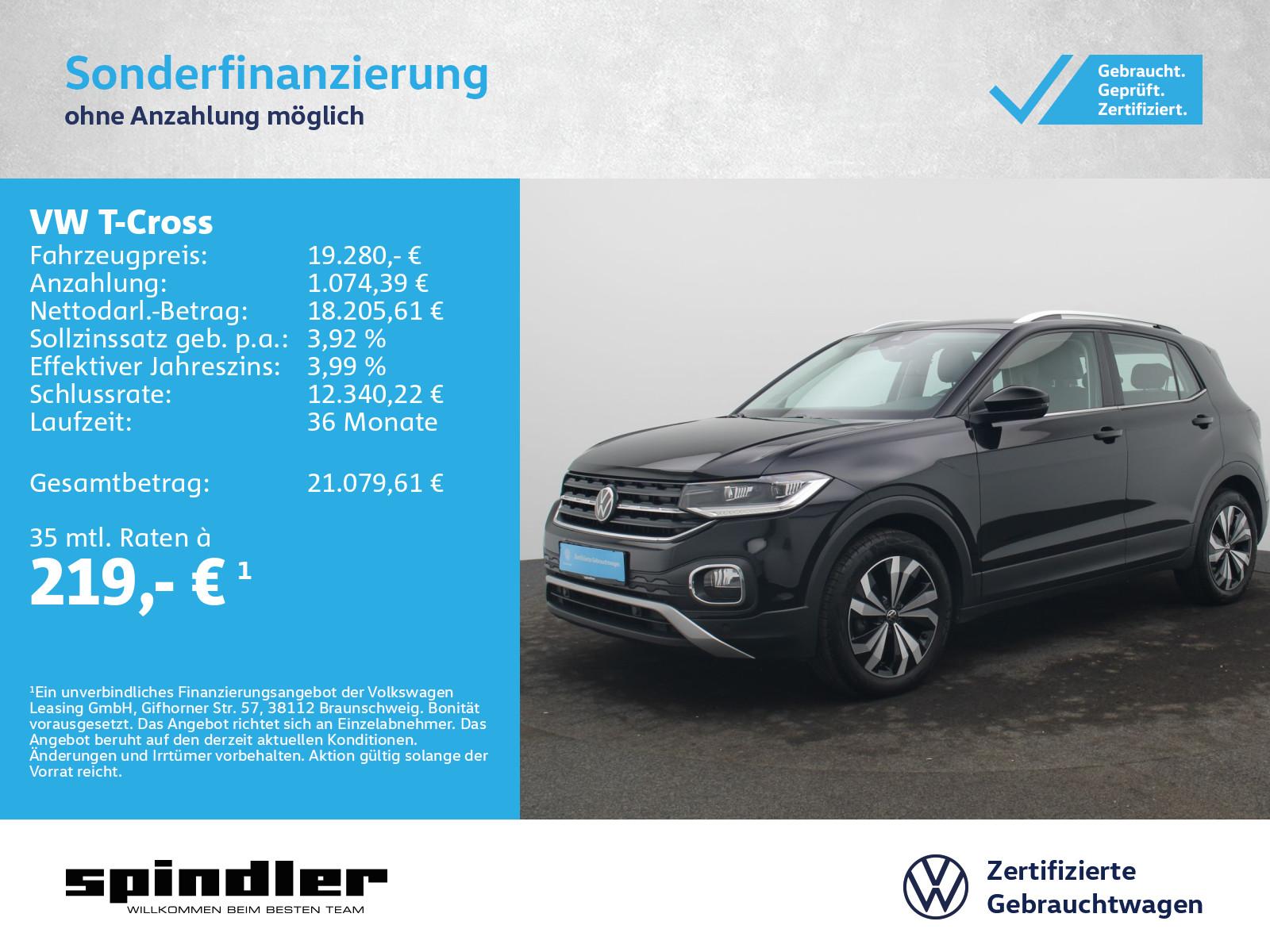 Volkswagen T-Cross Style 1.0 TSI DSG / CarPlay, AHK, LED
