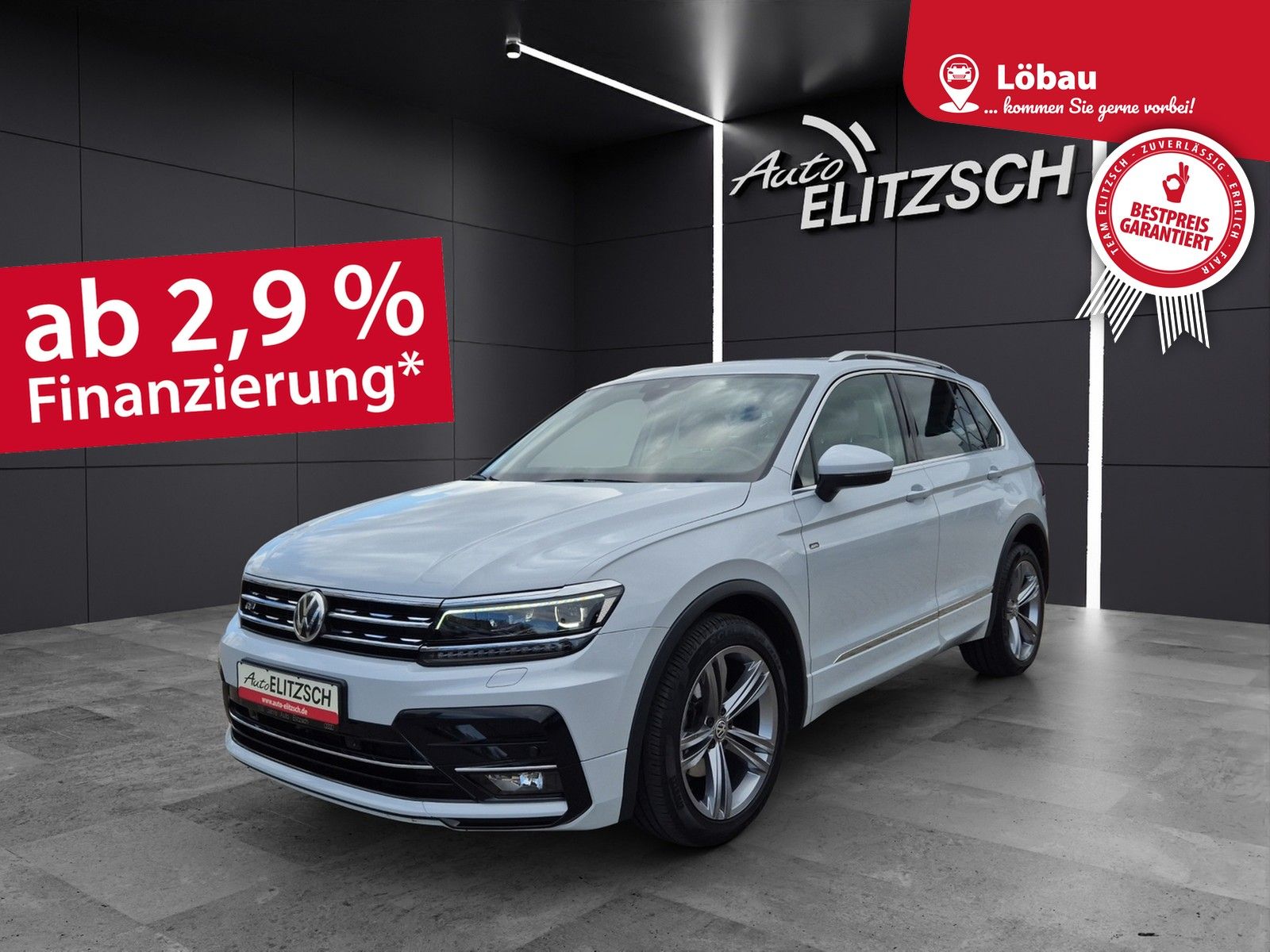Fahrzeugabbildung Volkswagen Tiguan 2.0 TDI DSG R-Line AHK LED HuD Navi ACC S