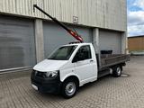 Volkswagen T5 Transporter 2.0TDI Pritsche Tieflader*Kran* - Volkswagen T5: Pritsche