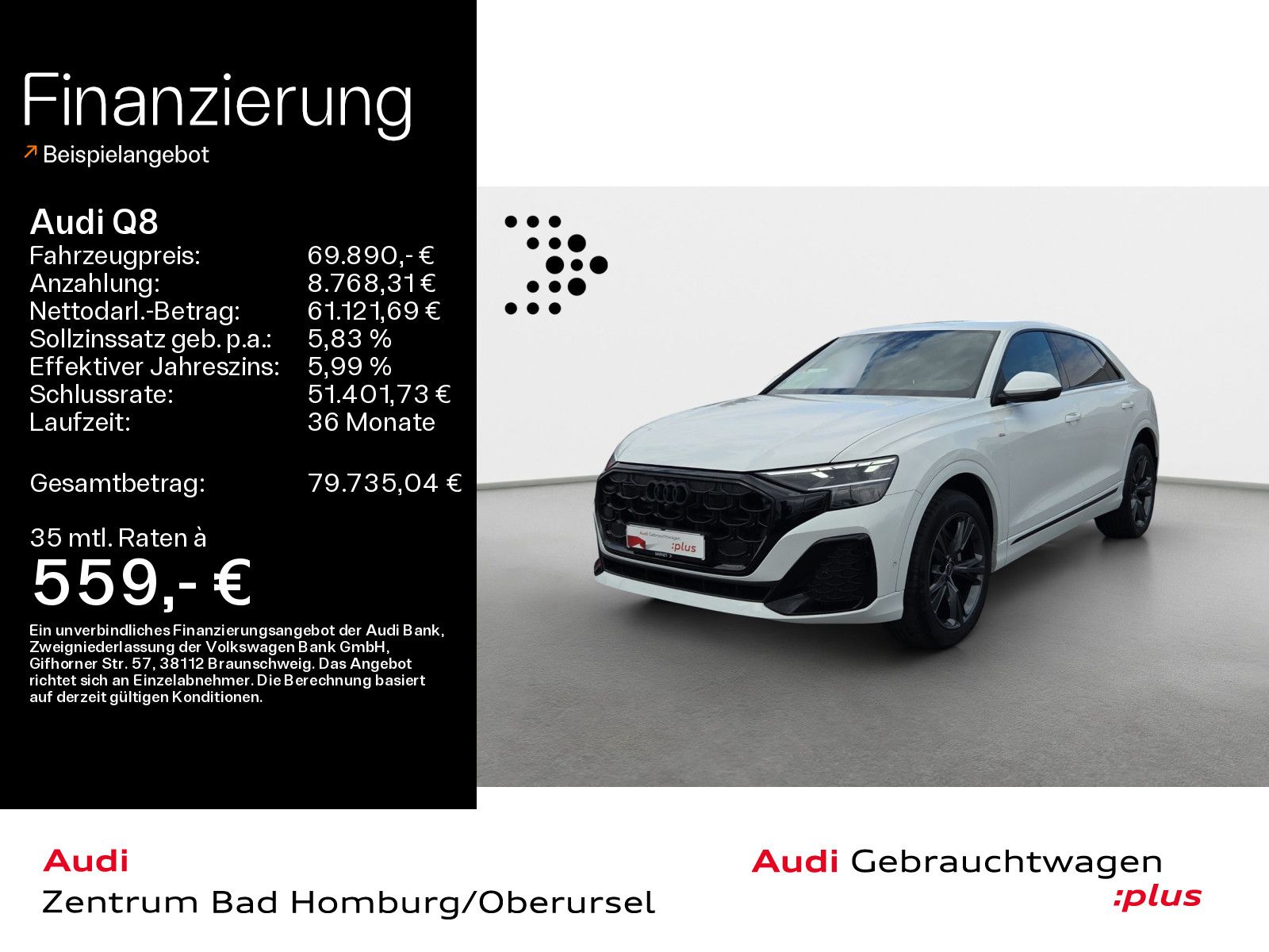 Audi Q8 50 TDI qu S line*Matrix*B&O*Virtual*ACC*360°K