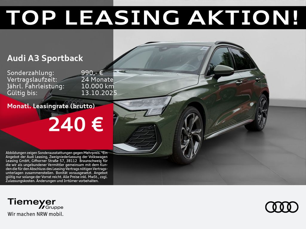Audi A3 Sportback 30 TFSI 2x S LINE SONOS LM18 ALCANT