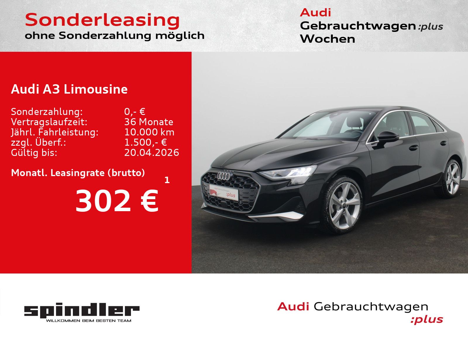 Audi A3 Limousine advanced 35TDI S-tronic / Navi, RFK