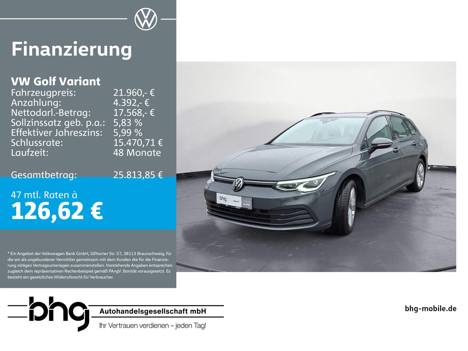 Volkswagen Golf Variant 1.5 eTSI DSG Life