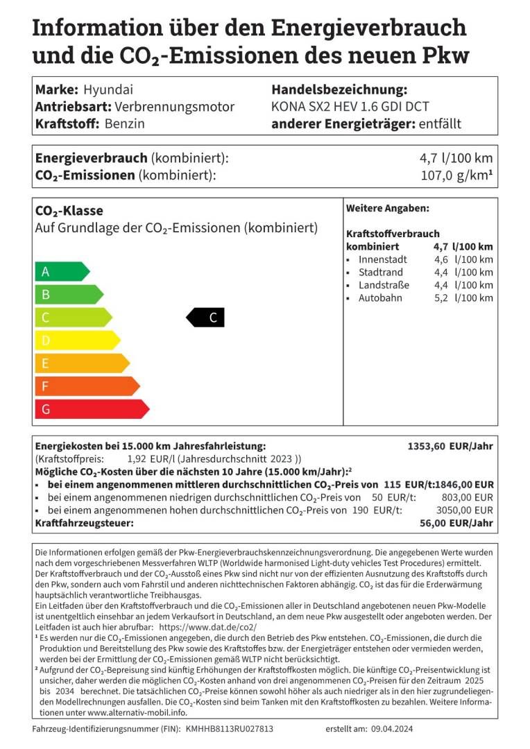 Fahrzeugabbildung Hyundai KONA SX2 HEV N LINE Ultimate-Paket