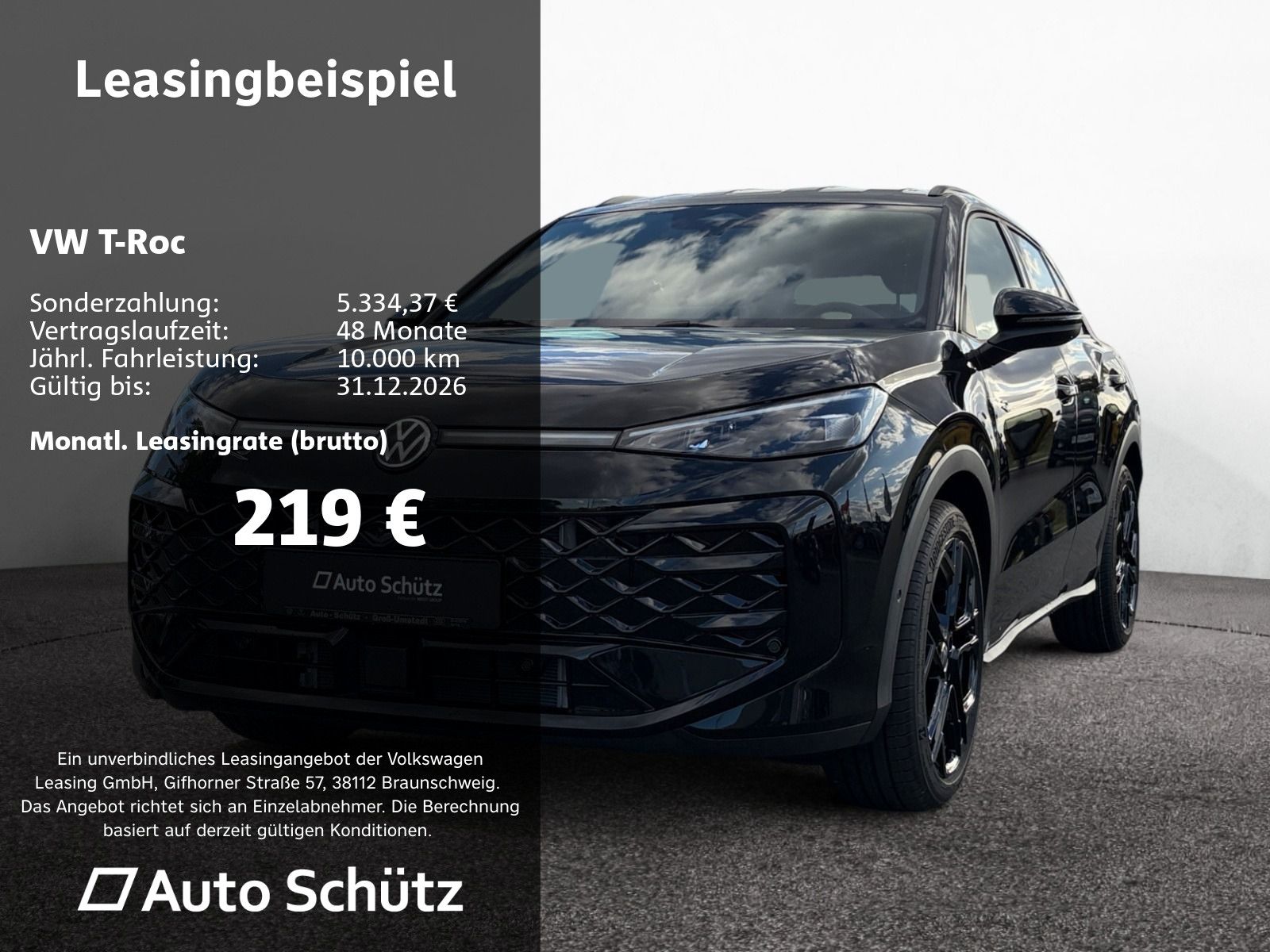 Volkswagen T-Roc R-Line 1.5 l eTSI *IQ.LIGHT*AHK*BLACK*360°