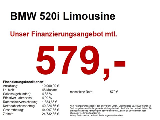 BMW 520i Limousine M Sportpaket ACC H/K 360° LHZ