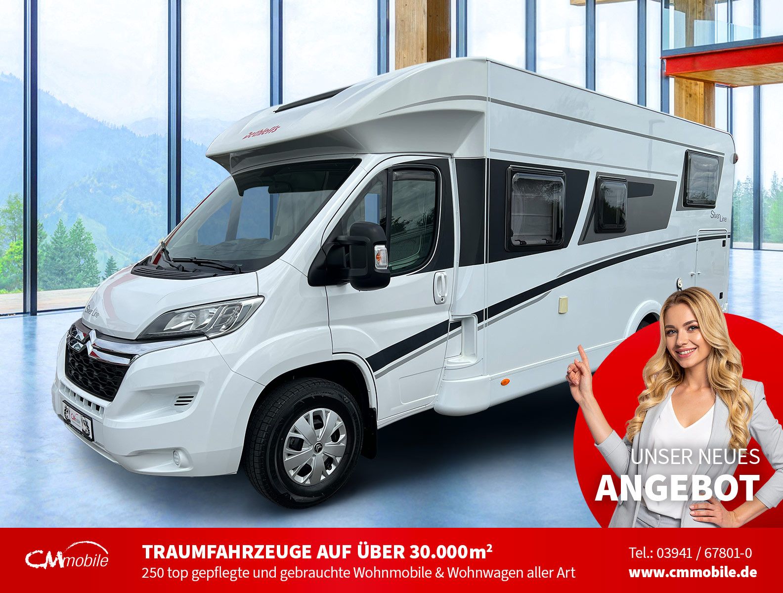 Dethleffs
 T 7057 EB Silver Line - Einzelbetten - 1. Hand -
