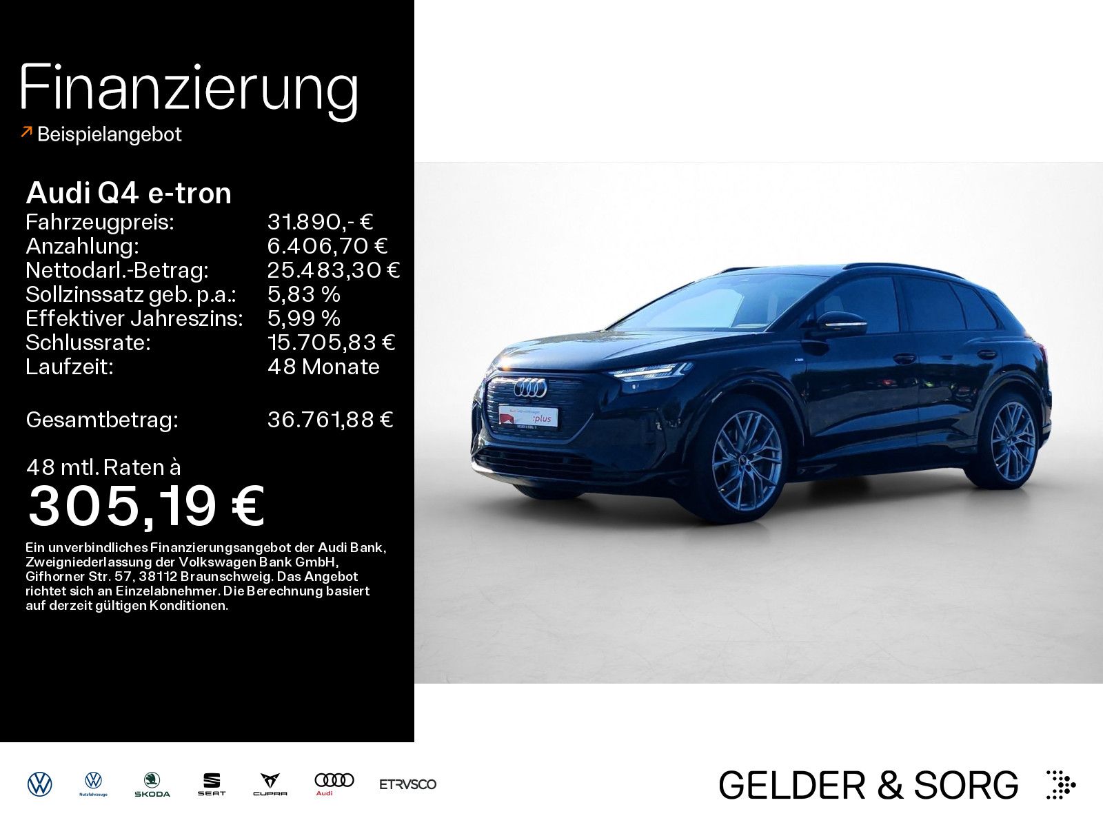 Audi Q4 40 e-tron S line Matrix*Sound*EPH+*GRA*Navi*