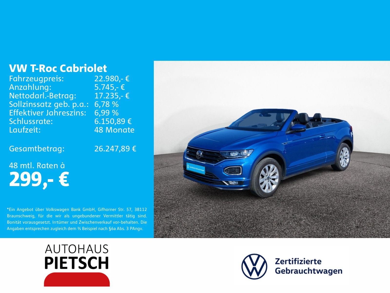 Volkswagen T-Roc Cabriolet 1.5 TSI R-Line Leder Keyless foto 2