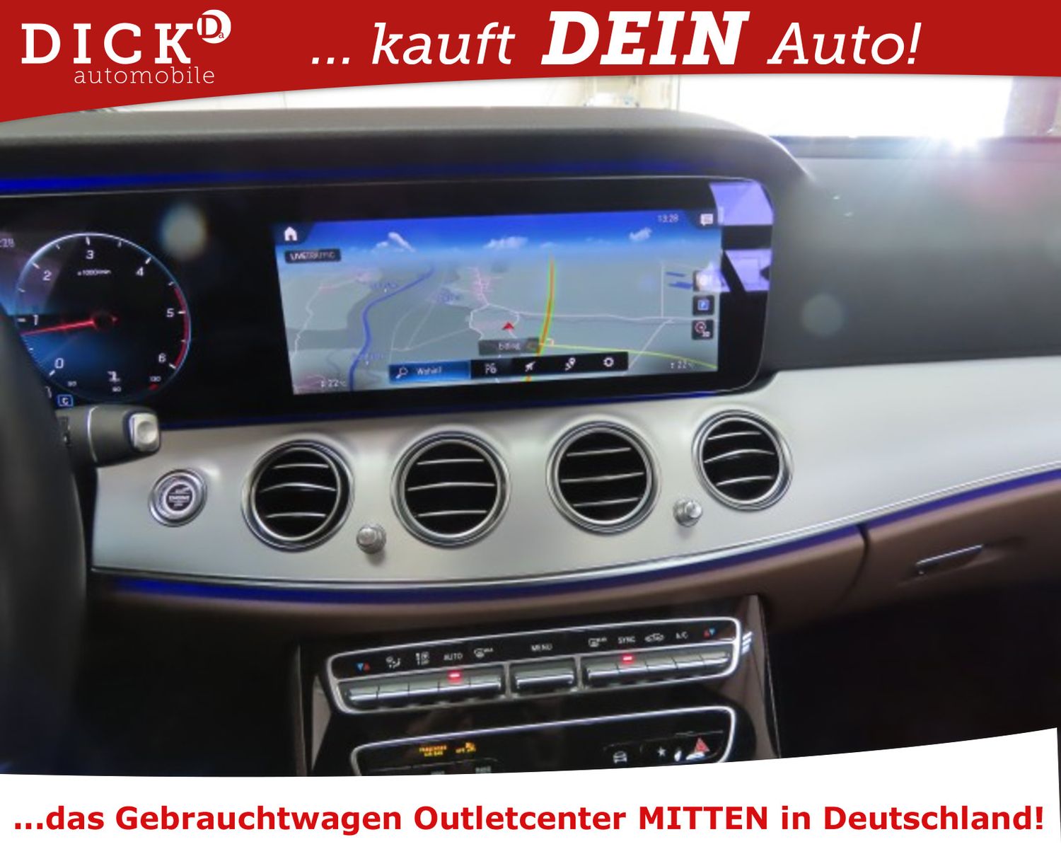 Fahrzeugabbildung Mercedes-Benz E 220d T 9G LED/NAVI+/VIRTUAL/DAB/SHZ/RFK/8Fa