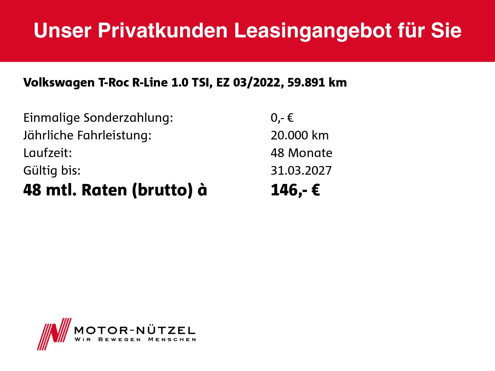 Volkswagen T-Roc 1.0 TSI R-Line MATRIX+NAV+APP+ACC+RFK+PANO, миниатюра 24