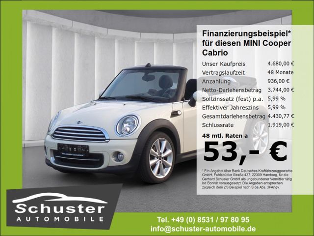 MINI Cooper Cabrio 1.6*SHZ PDC Klimaaut Nebelscheinw