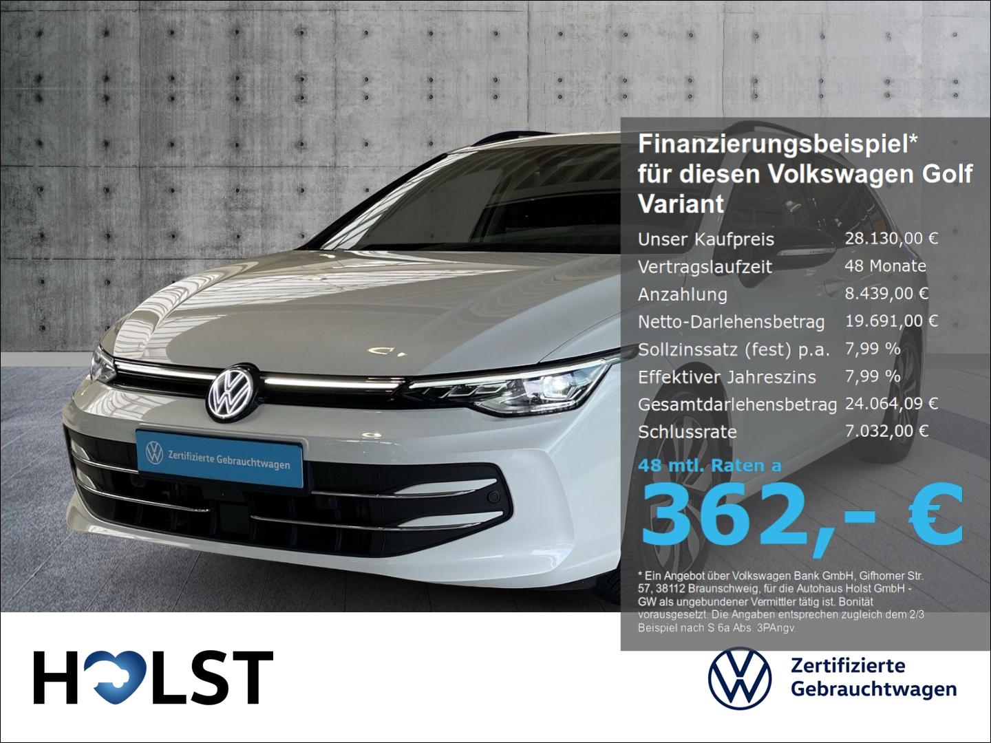 Volkswagen Golf Variant VIII 1.5eTSI DSG GOAL GJR AHK RüFaK