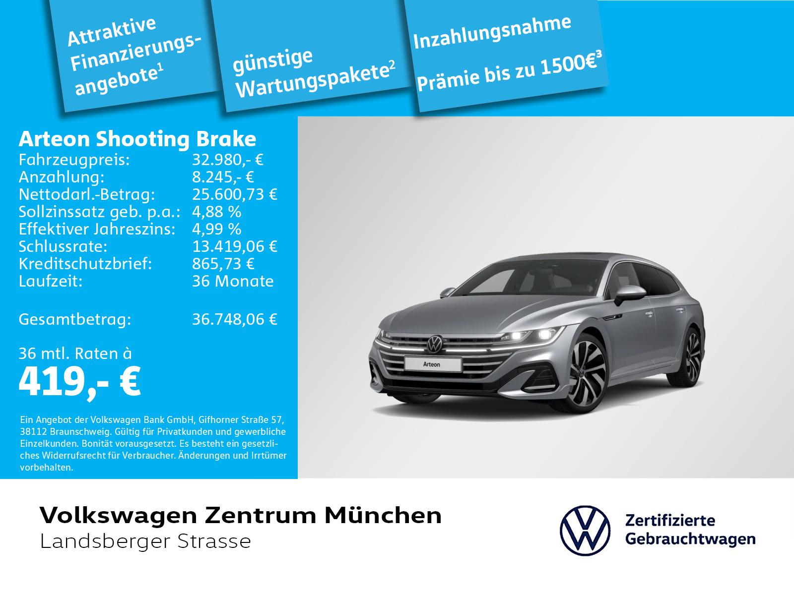 Volkswagen Arteon Shooting Brake R-Line 2.0 TSI AHK ACC IQ.