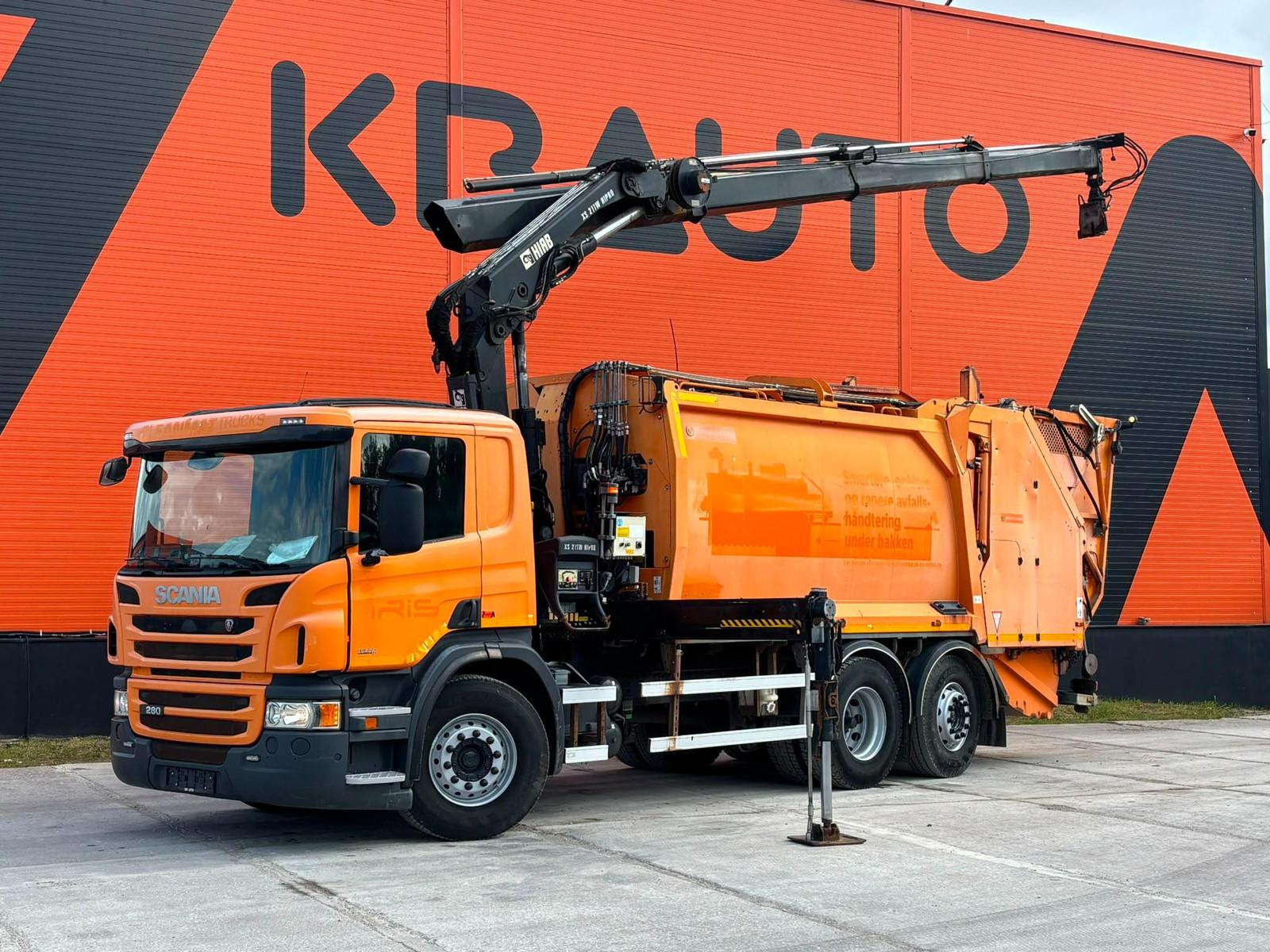 Scania P 280 6x2*4 HIAB 211E-3 / boom 9,7 m / 1920 kg -