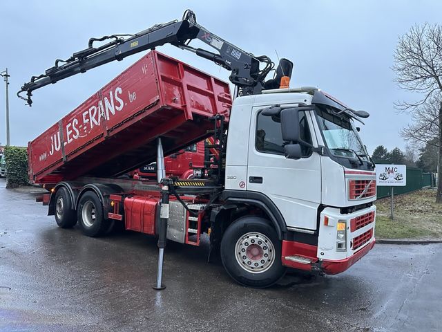 Volvo FM 380 6x2 TIPPER + CRANE HIAB 144 E-3 PRO + ROT