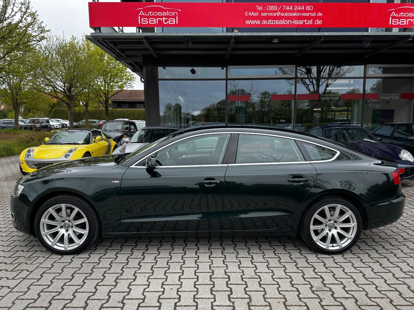 Audi A5 Sportback 2.0 TDI - tiefgrün-perleffect !