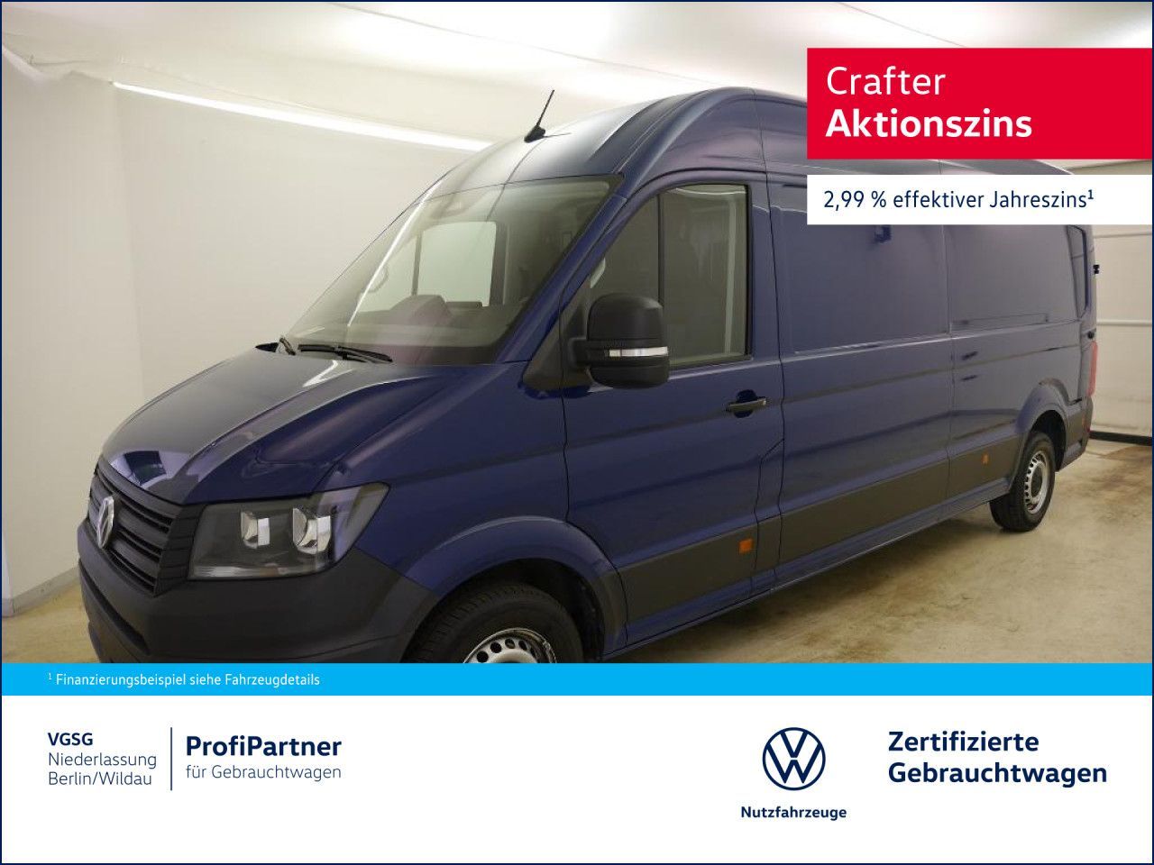 Volkswagen Crafter Kasten Lang Neues Modell Vorb.AHK Klima