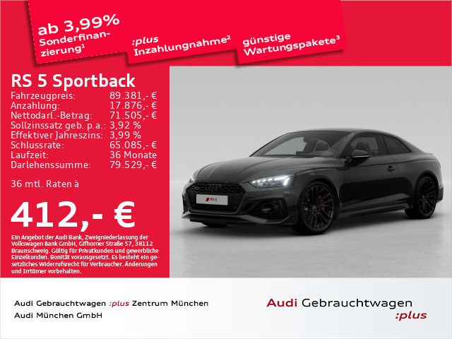 Audi RS5 Coupé tiptr. Pano/HuD/Dynamik/Sportabgas/B&O