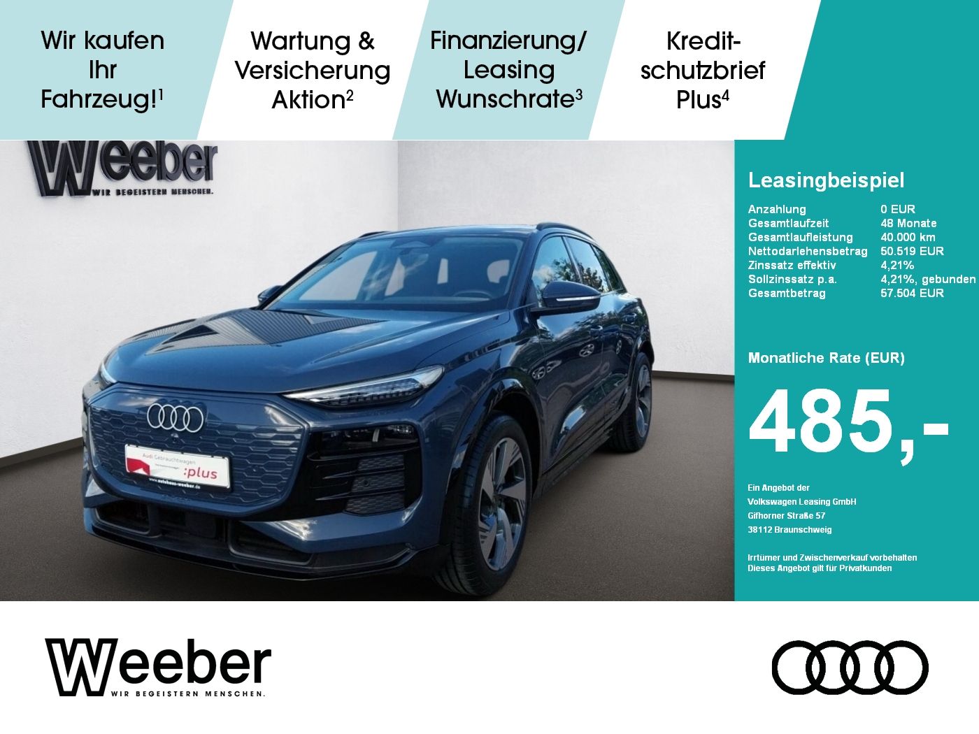 Audi Q6 e-tron *NAVI*KAMERA*TECH PLUS*MATRIX*5J GAR*