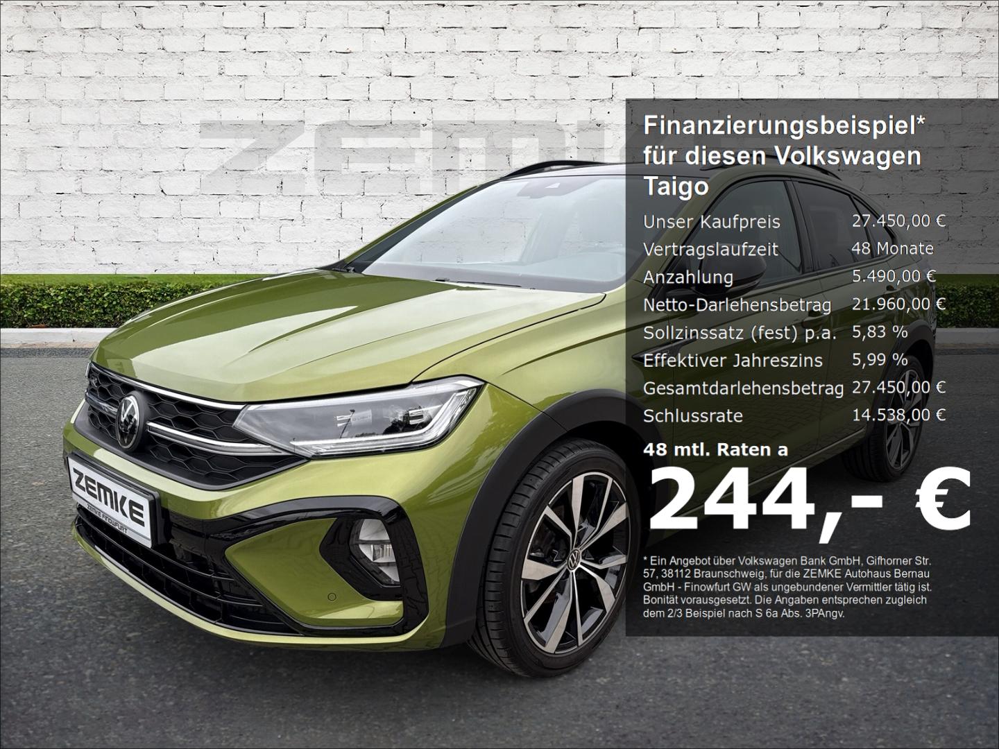 Volkswagen Taigo 1.5 TSI DSG R-Line Sportpaket AHK-abnehmba