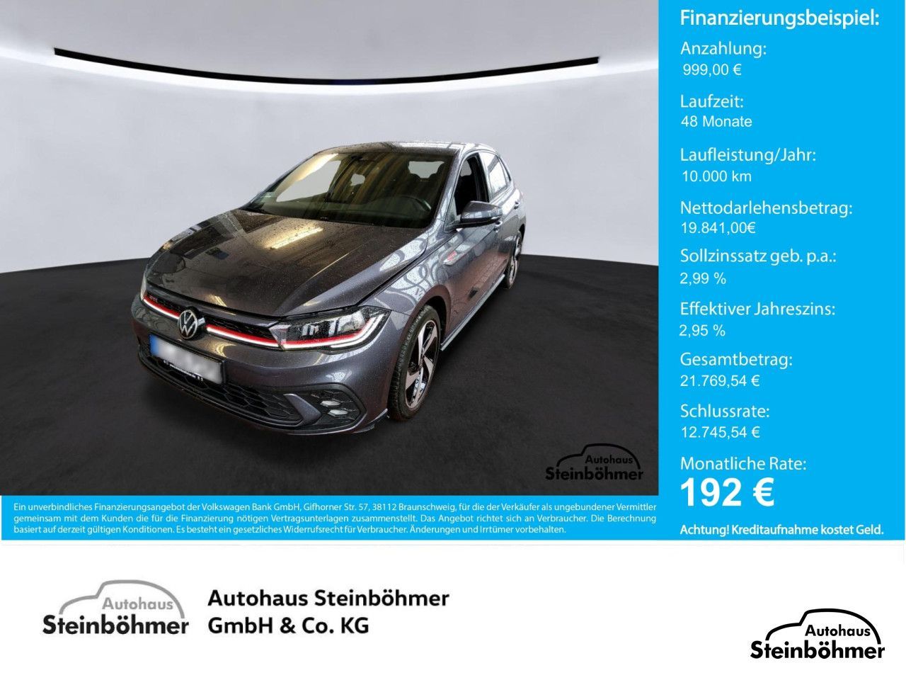 Volkswagen Polo GTI 2.0TSI DSG IQ.Light AppCon SHZ LED