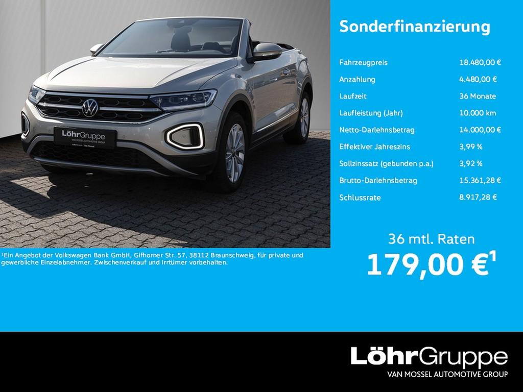 Volkswagen TRoc Cabriolet 10 TSI Style AppConnectLEDACC 2022