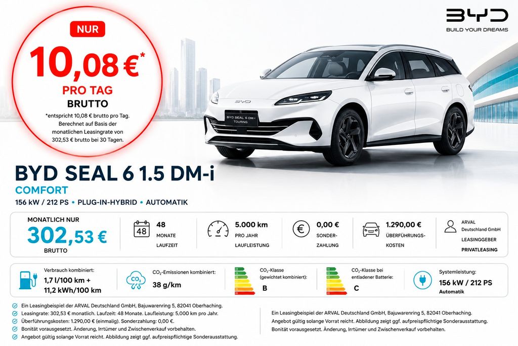 BYD SEAL 6 1.5 DM-i Touring Comfort | 360 Kamera I