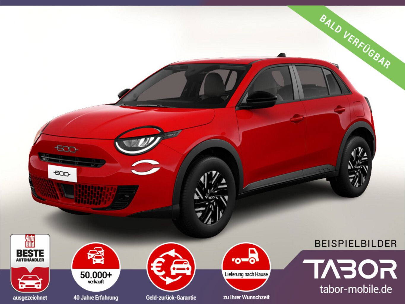 Fiat 600 MHEV 110 DCT Nav SHZ KeyL LED Kam PDC CarP