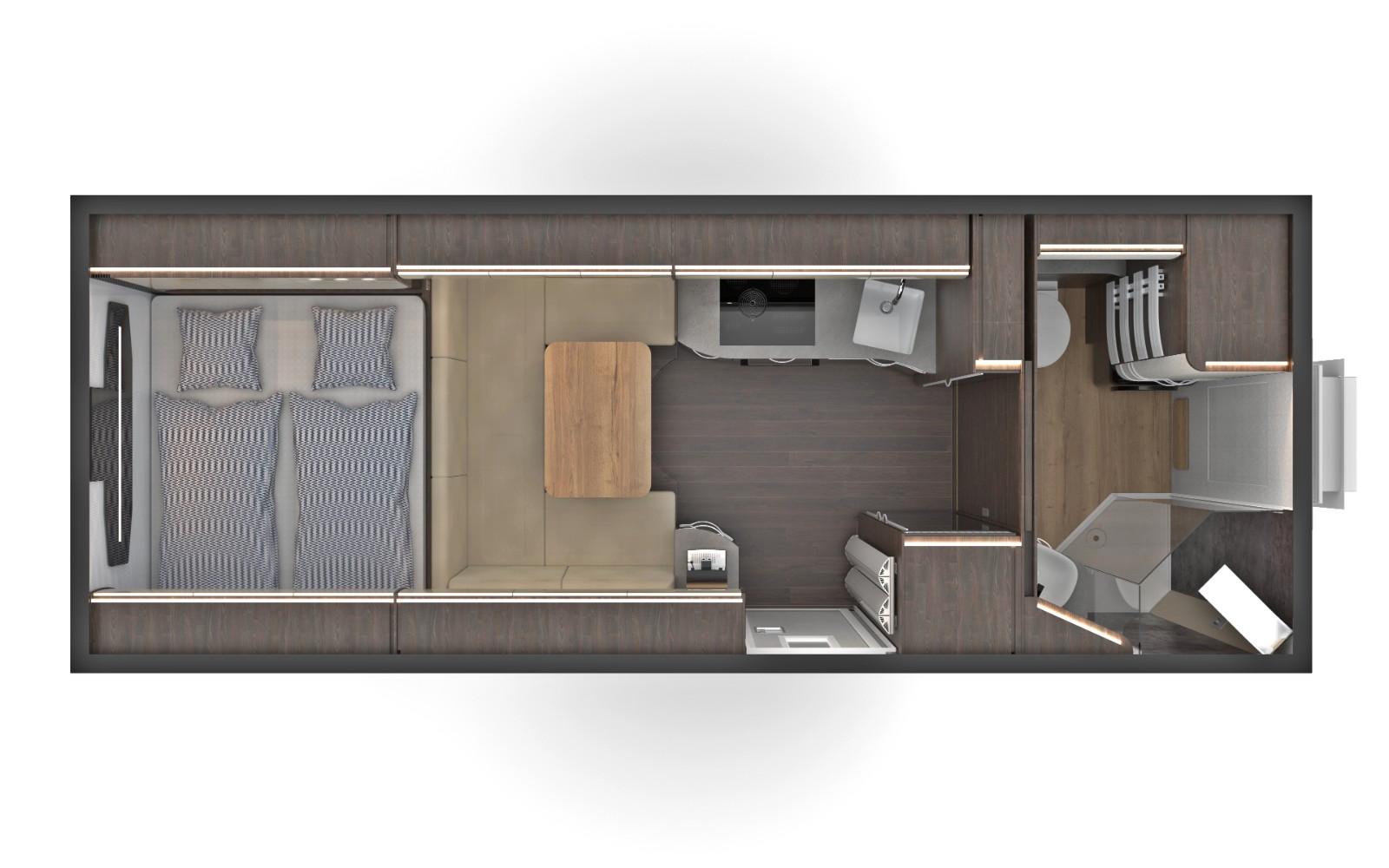 Mercedes-Benz GFK Aufbau für LKW Chassis