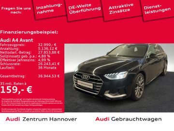 Audi Leasingangebot: Audi A4 Avant advanced 40 TFSI Head-Up Matrix Kamera