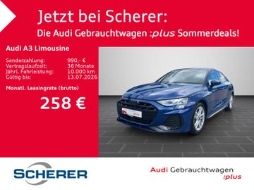Audi Leasingangebot: Audi A3 Limousine S line 35 TFSI S tronic AHK OPTIK-S