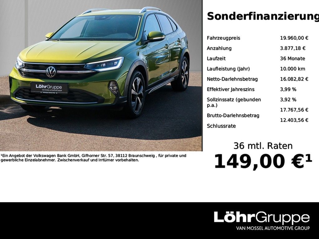 Volkswagen Taigo 1.0 TSI DSG Style IQ Drive Paket, ZGV