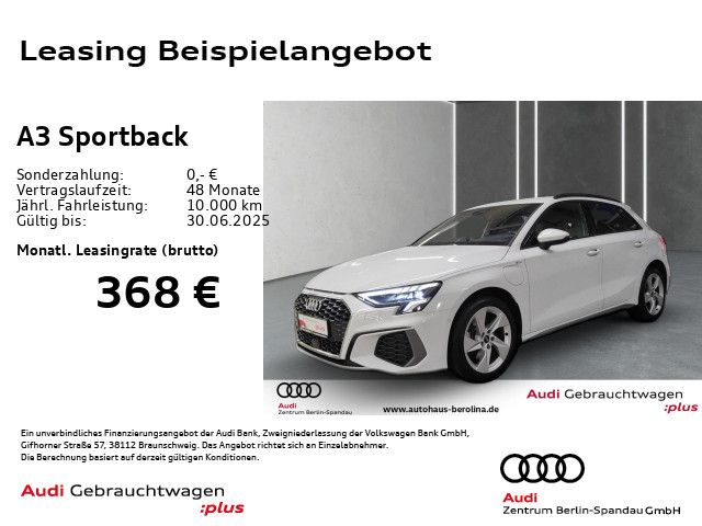 AUDI A3 Sportback 40 TFSIe S Line S tro.*NAV+*LED+*