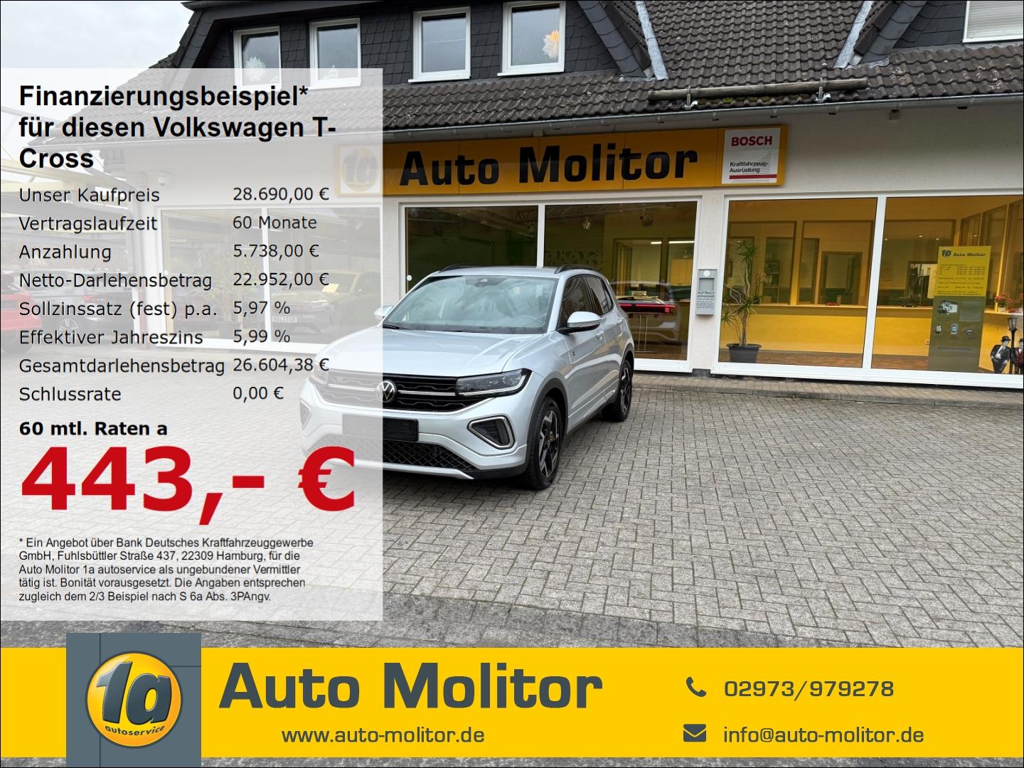 Volkswagen T-Cross 1.5 TSI 110 kW R-Line Sportpaket AHK-abn