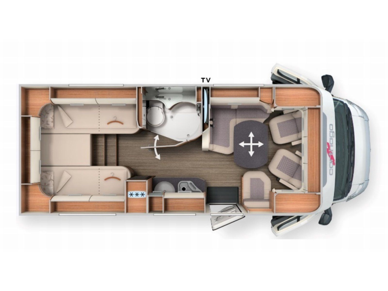 Fahrzeugabbildung Carthago C-Tourer T 143 LE Sprinter 417 CDI DISTRO LED TV