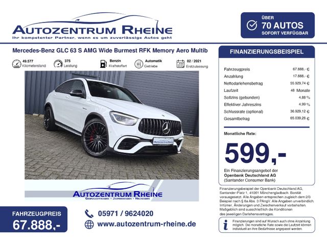 MERCEDES-BENZ GLC 63 S AMG Wide Burmest RFK Memory Aero Multib