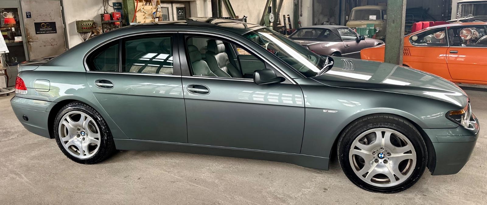 BMW 745i E65 V8 Prins LPG schiefergrün Top Zustand!