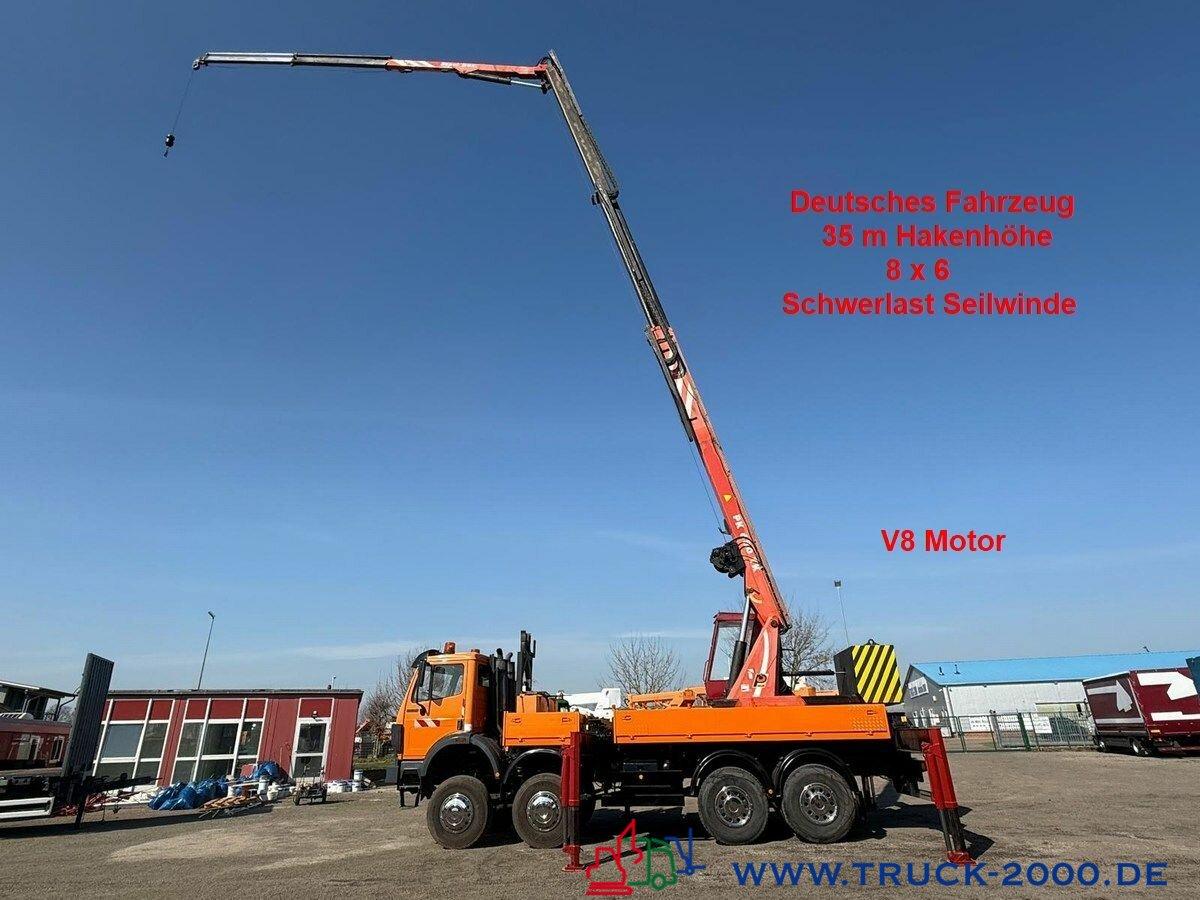 Mercedes-Benz SK 3535 V8 8x6 Dachdecker- Montage Kran 35 Meter