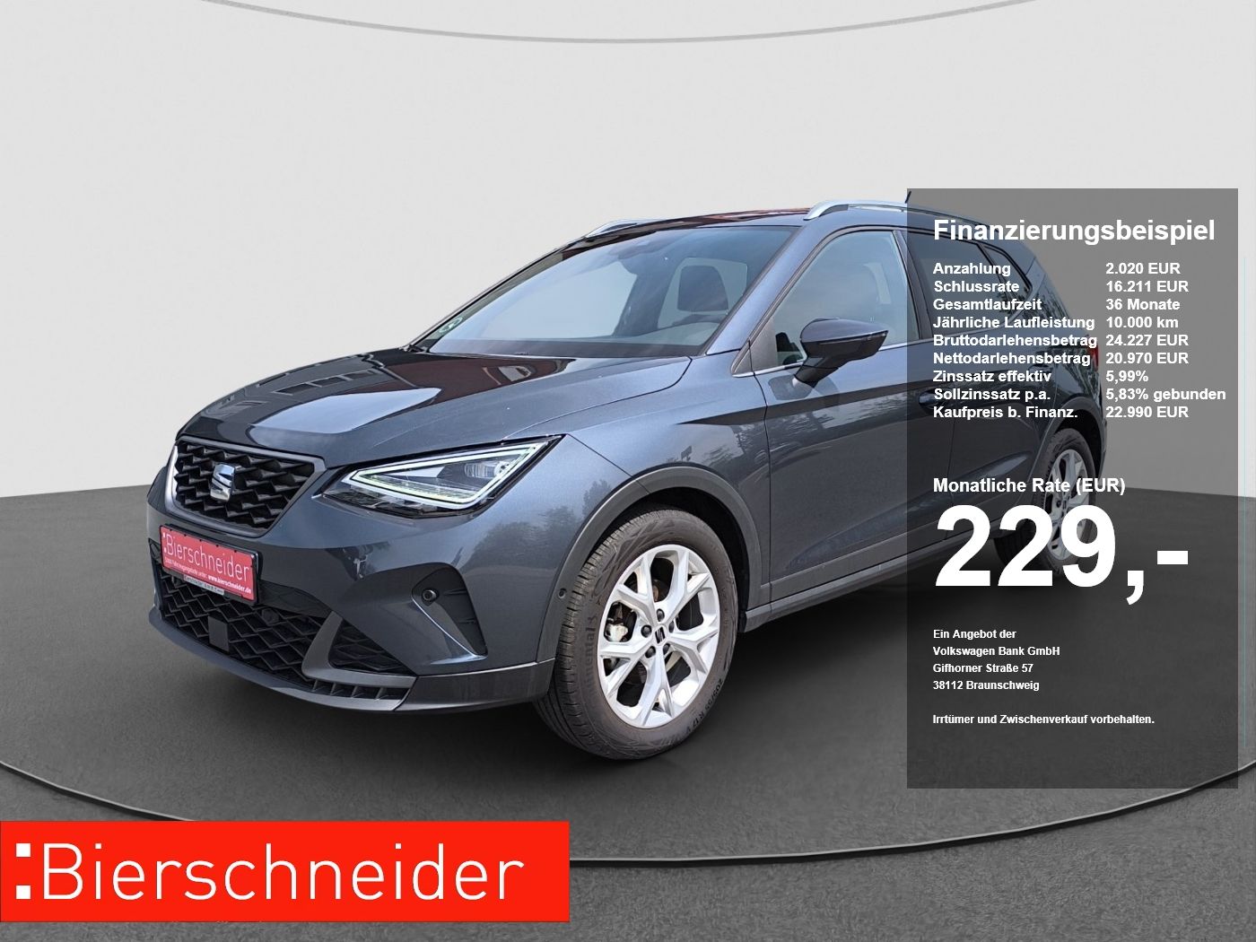 Seat ARONA 1.0 TSI DSG FR ACC RFK SITZH PDC LED KEYLE