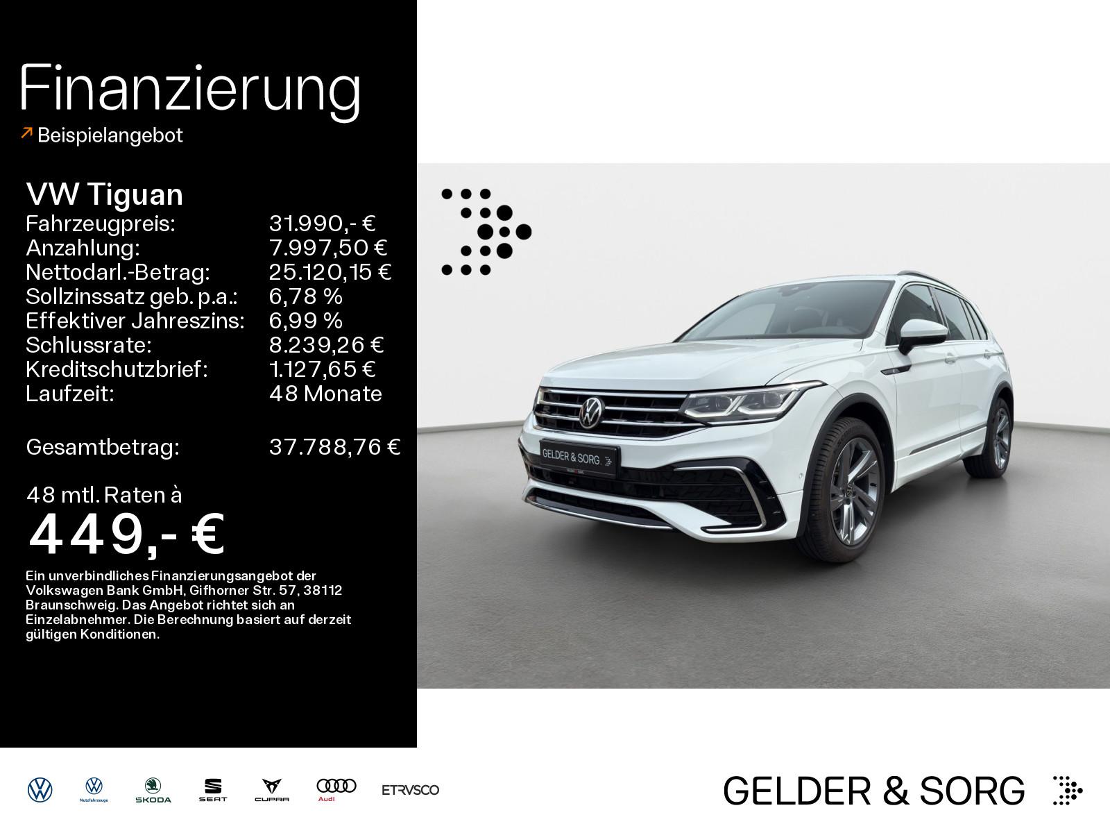 Volkswagen Tiguan R-Line 2.0 TDI SHZ*RFK*NAV*AHK*AMBIENTE
