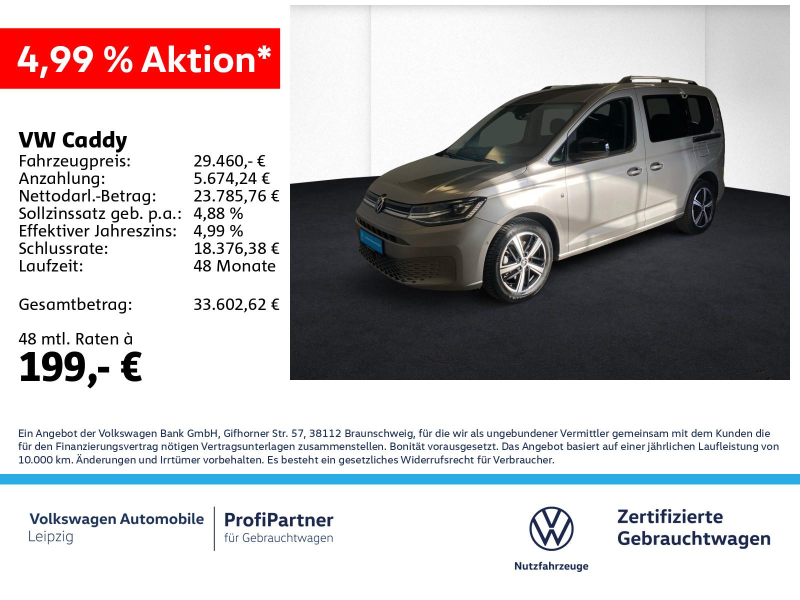 Volkswagen Caddy 1.5 TSI Goal *AHK*APP*SHZ*RFK*Einparkhilfe