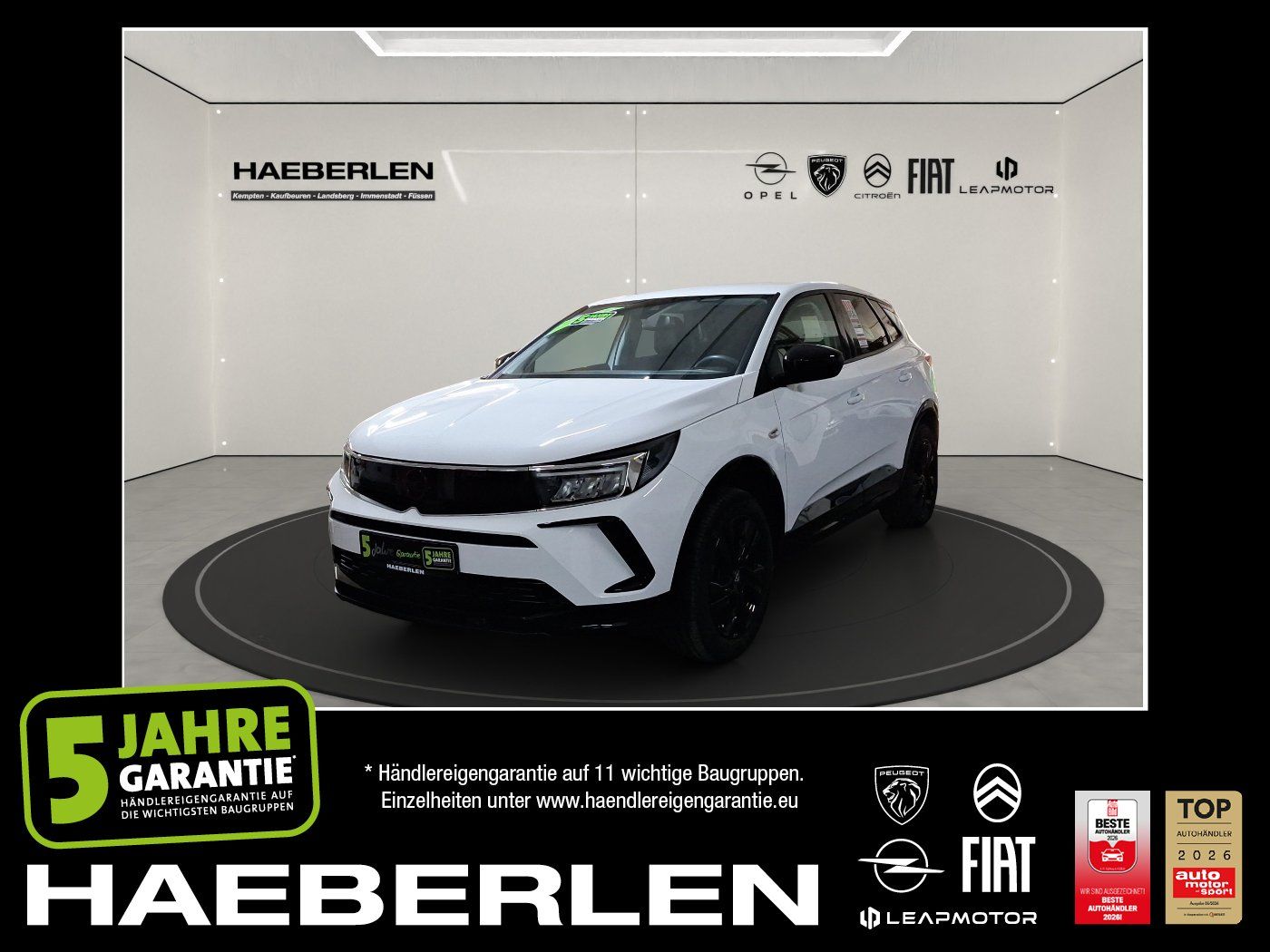 Opel Grandland 1.2 Turbo GS Line LED+2xKlima+Kam.+LM