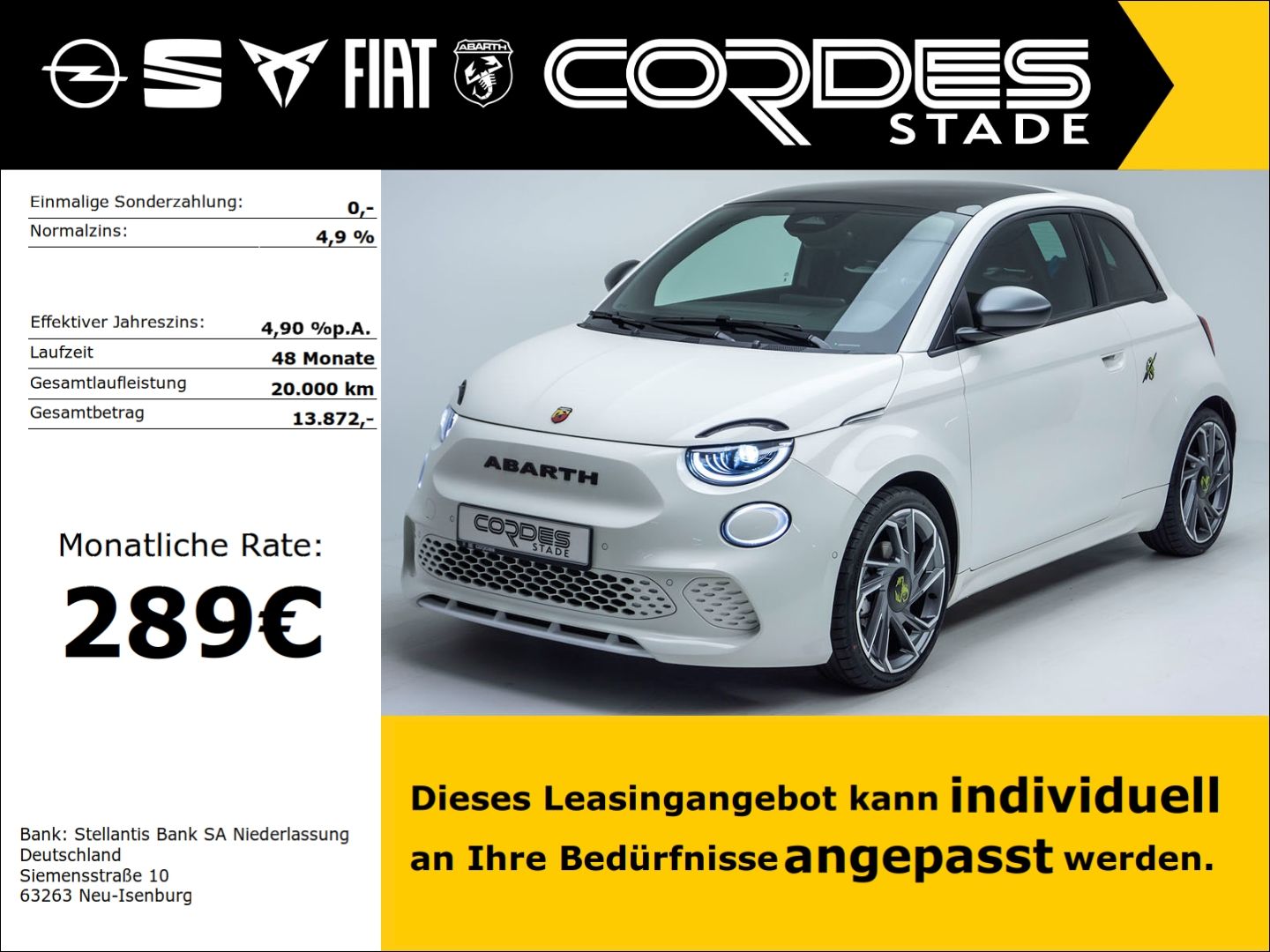 Abarth 500 Tourismo Automatik PDC Navi (NW36)