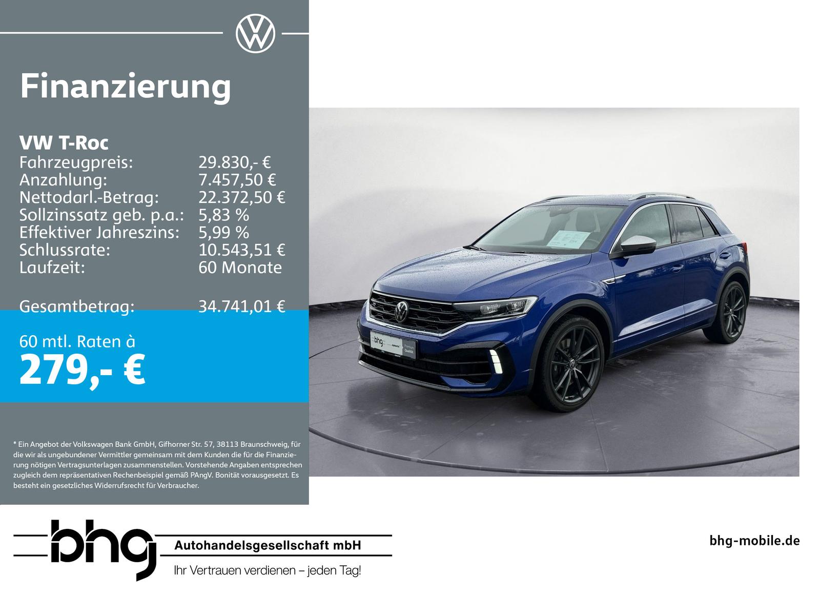 Volkswagen T-Roc R TSI OPF 4MOTION 2.0 TSI 4MOTION ACC PDC